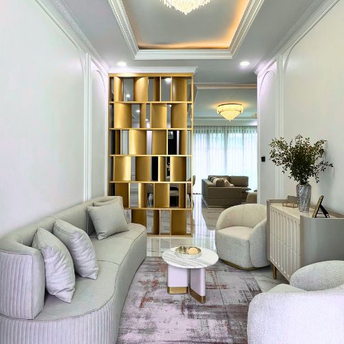 Custom Interior Hijab Ruang Tamu Modern Classy